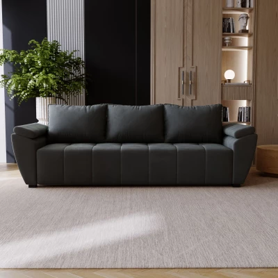 Trojmístná pohovka GAVORA - tmavě šedá