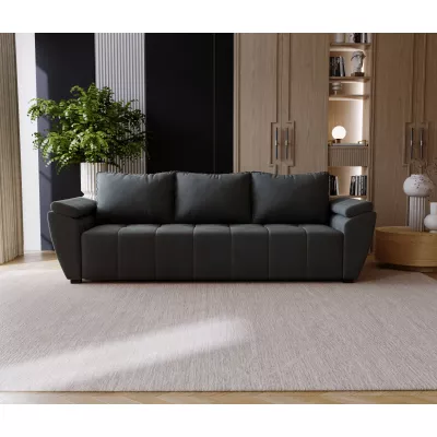 Trojmístná pohovka GAVORA - tmavě šedá