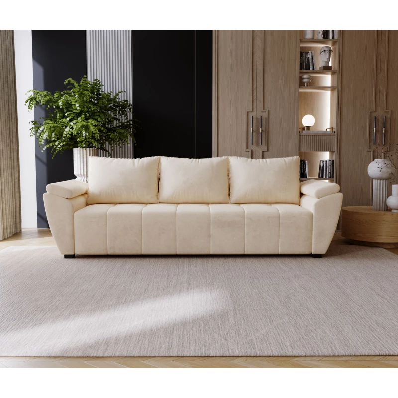 Trojmístná pohovka GAVORA - krémová