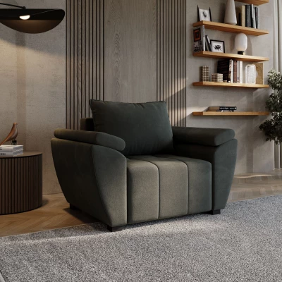 Křeslo GAVORA - tmavě šedé