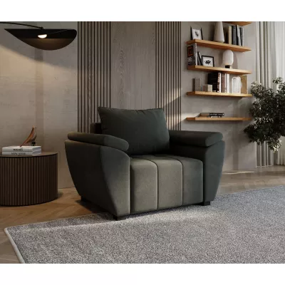 Křeslo GAVORA - tmavě šedé