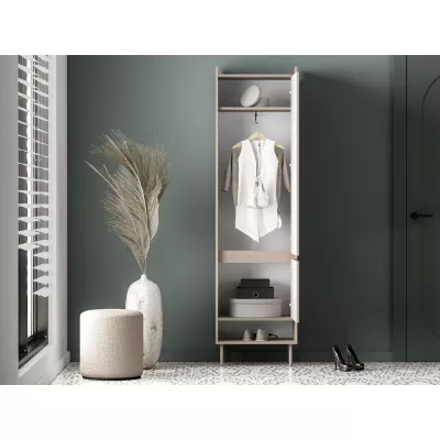 Úzká skříň do předsíně RENATE - dub cremona / kašmír