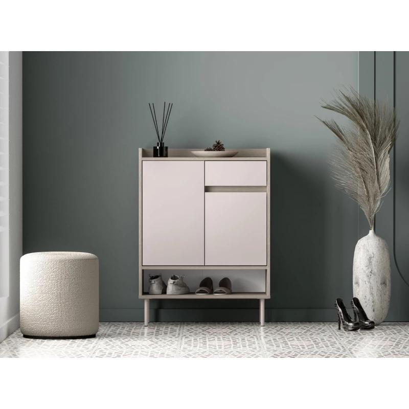 Policový botník se šuplíkem RENATE - dub cremona / kašmír