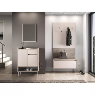 Policový botník se šuplíkem RENATE - dub cremona / kašmír