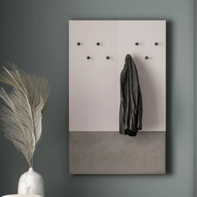 Nástěnný věšák do předsíně RENATE - kašmír / béžový