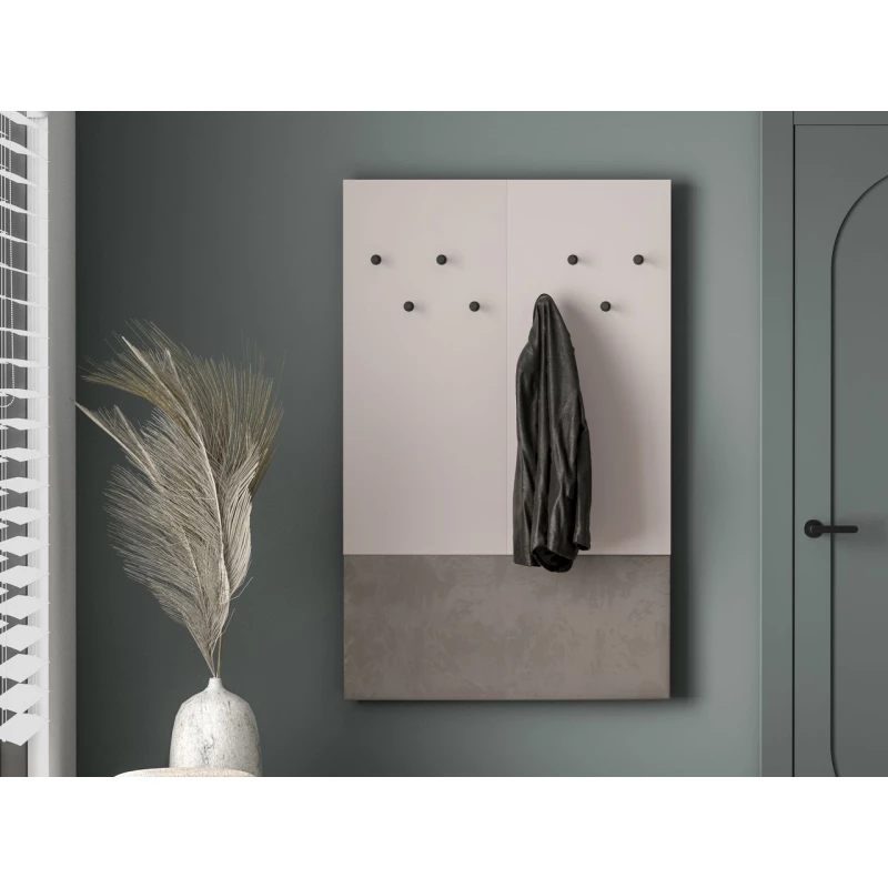 Nástěnný věšák do předsíně RENATE - kašmír / béžový