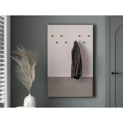 Nástěnný věšák do předsíně RENATE - kašmír / béžový