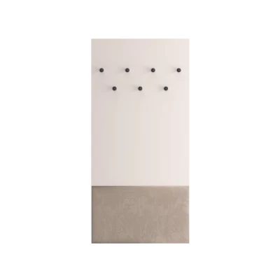 Čalouněný nástěnný věšák RENATE - kašmír / béžový