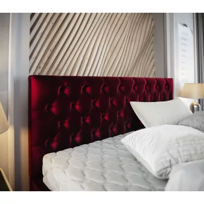 Elegantní čalouněná postel 90x200 ROSEMARIE 1 s úložným prostorem - černá