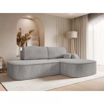 Rohová sedací souprava FESTIA - šedá, pravý roh