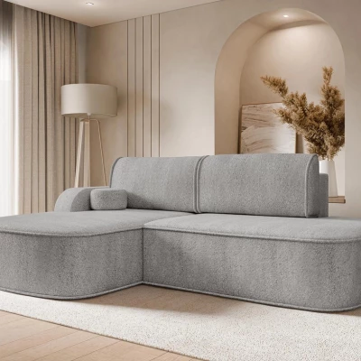 Rohová sedací souprava FESTIA - šedá, levý roh