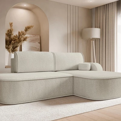 Rohová sedací souprava FESTIA - tmavá ecru, pravý roh