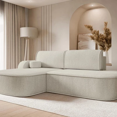 Rohová sedací souprava FESTIA - tmavá ecru, levý roh