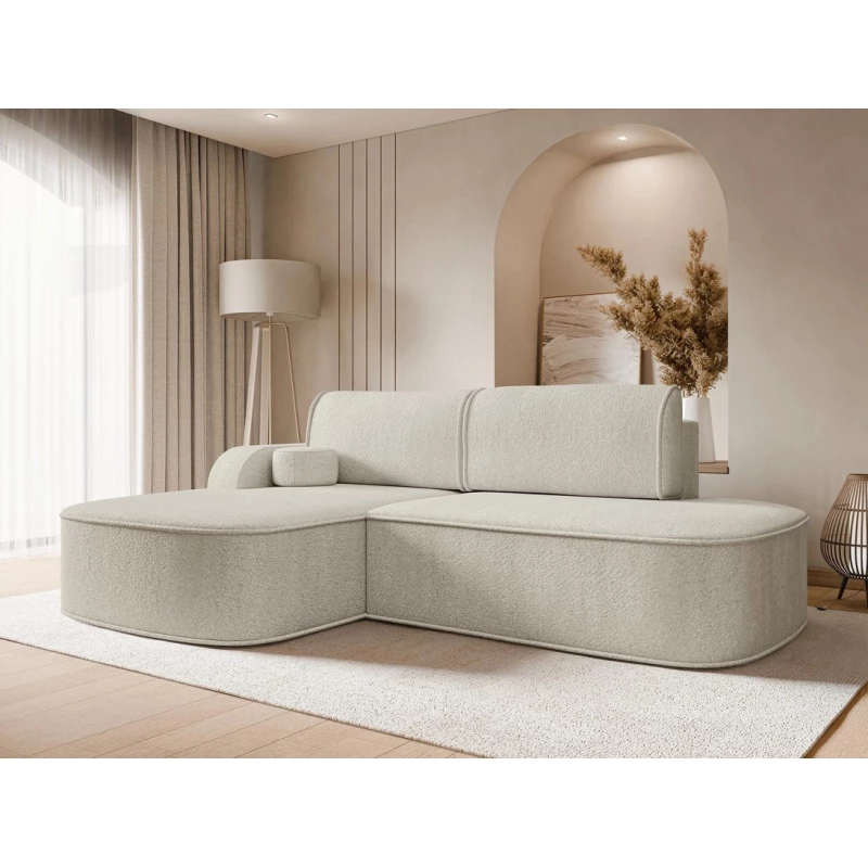 Rohová sedací souprava FESTIA - tmavá ecru, levý roh