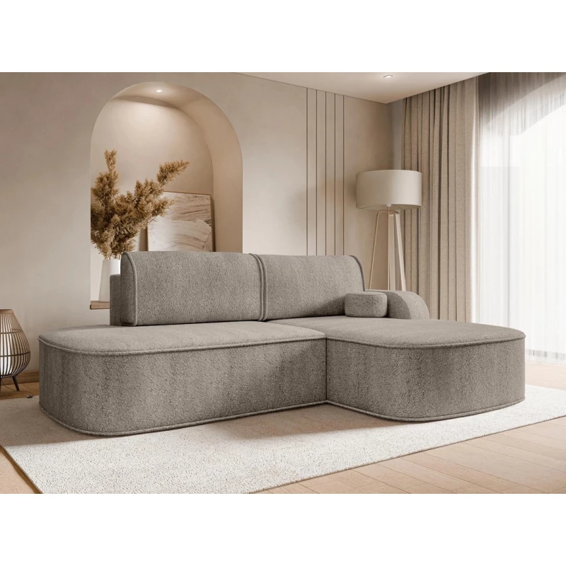 Rohová sedací souprava FESTIA - béžová, pravý roh