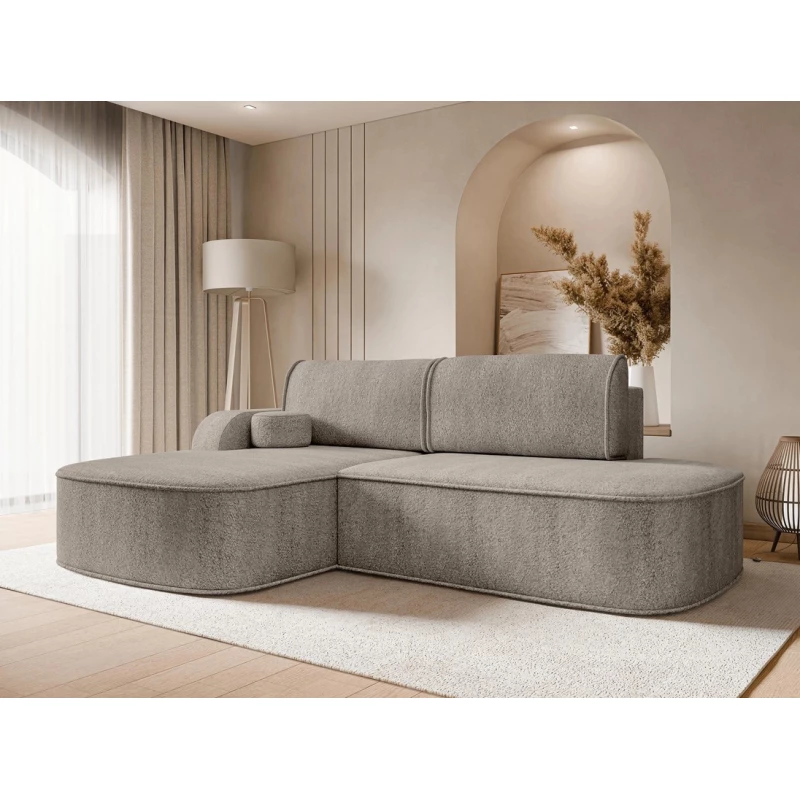 Rohová sedací souprava FESTIA - béžová, levý roh