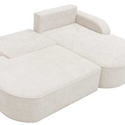 Rohová sedací souprava FESTIA - tmavá ecru, levý roh