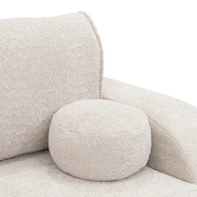 Rohová sedací souprava FESTIA - tmavá ecru, pravý roh