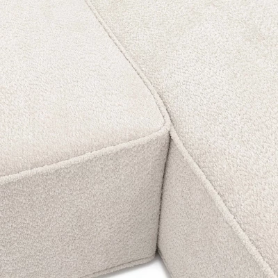 Rohová sedací souprava FESTIA - šedá, levý roh