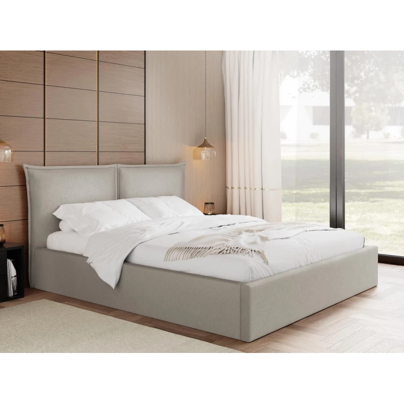 Čalouněná dvojlůžková postel 180x200 JOESON - béžová