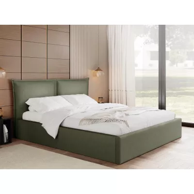 Čalouněná dvojlůžková postel 180x200 JOESON - khaki