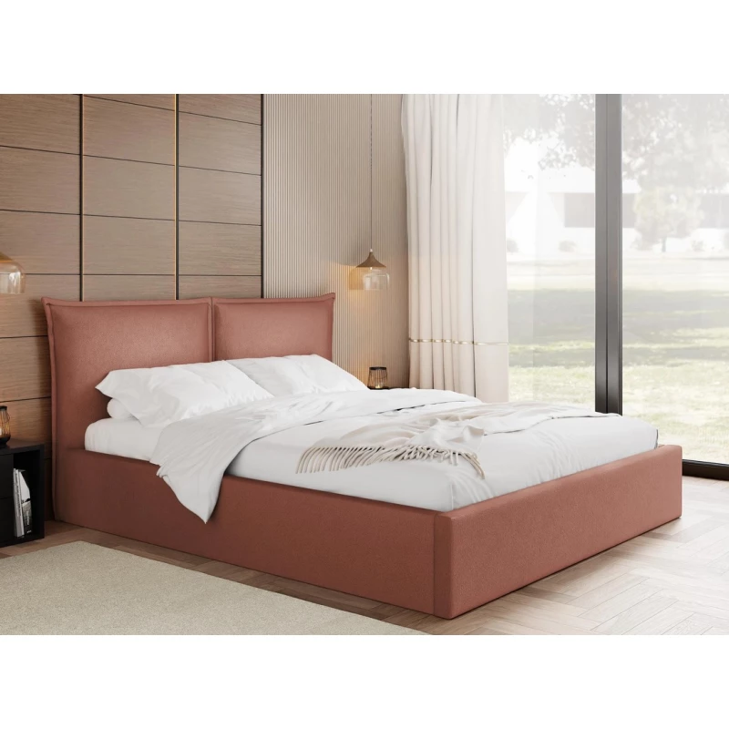 Čalouněná dvojlůžková postel 180x200 JOESON - indická růžová