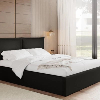 Čalouněná dvojlůžková postel 180x200 JOESON - černá