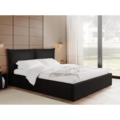 Čalouněná dvojlůžková postel 180x200 JOESON - černá