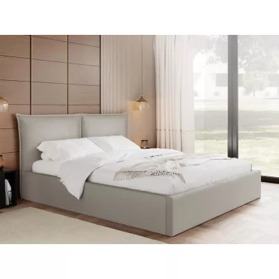 Čalouněná dvojlůžková postel 160x200 JOESON - béžová