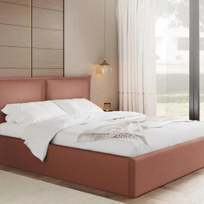 Čalouněná dvojlůžková postel 160x200 JOESON - indická růžová