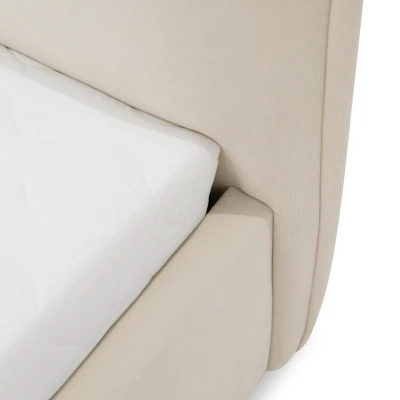 Čalouněná dvojlůžková postel 180x200 JOESON - khaki