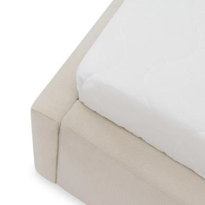 Čalouněná dvojlůžková postel 140x200 JOESON - khaki