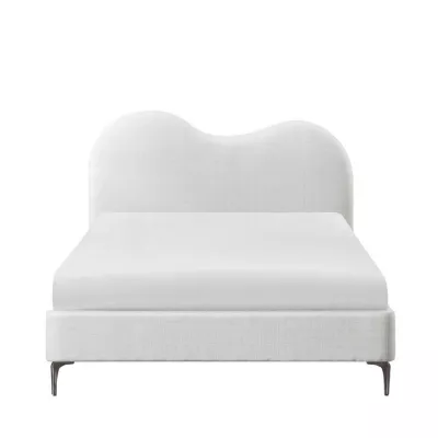 Čalouněná manželská postel 180x200 LUCIAMA - světlá béžová