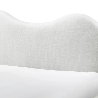 Čalouněná manželská postel 180x200 LUCIAMA - světlá béžová