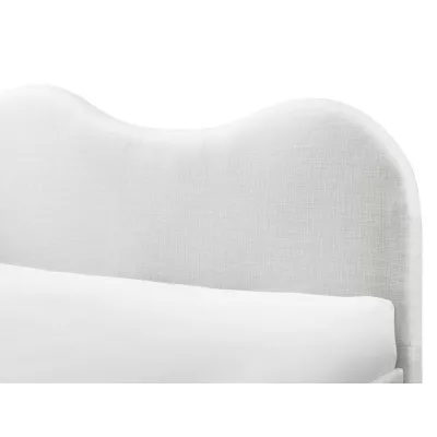 Čalouněná manželská postel 180x200 LUCIAMA - světlá béžová