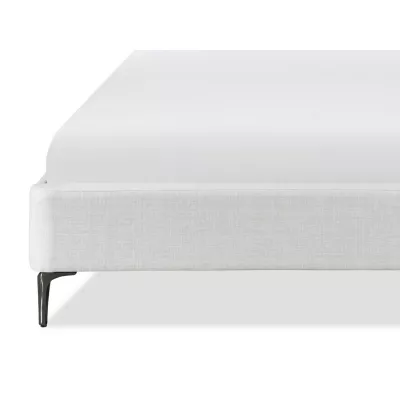 Čalouněná manželská postel 180x200 LUCIAMA - světlá béžová