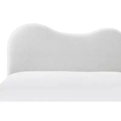 Čalouněná manželská postel 180x200 LUCIAMA - světlá béžová