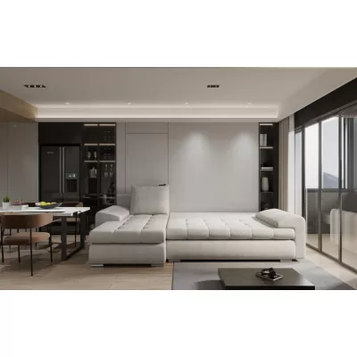 Rozkládací sedací souprava BIBIANA 2 - béžová, pravý roh