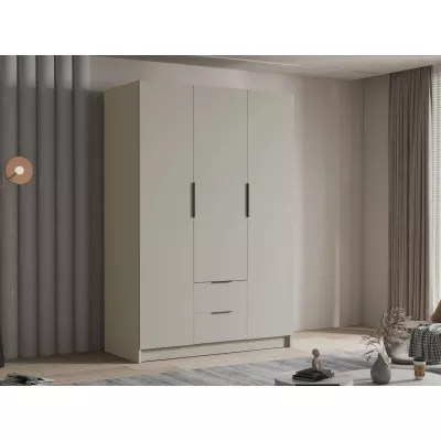 Vysoká šatní skříň 150 cm MARILA - kašmír / černá