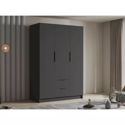 Vysoká šatní skříň 150 cm MARILA - černá