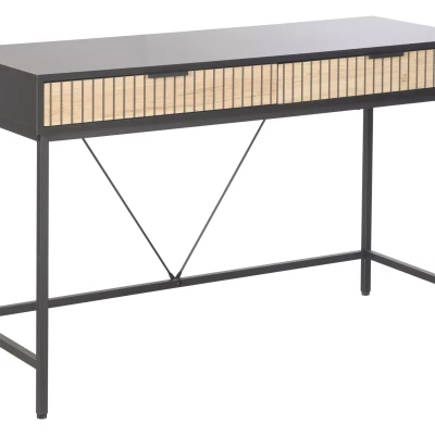 Psací stůl se šuplíky FAHIM - dub / černý