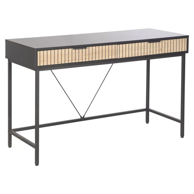 Psací stůl se šuplíky FAHIM - dub / černý