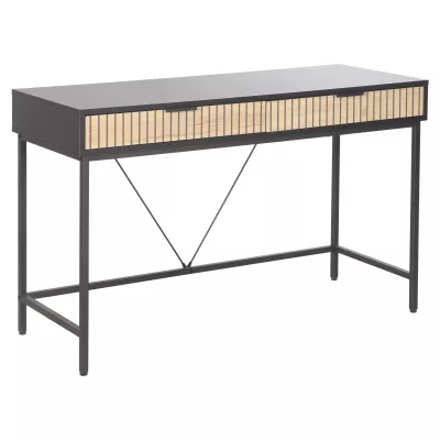 Psací stůl se šuplíky FAHIM - dub / černý