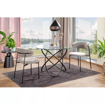 Designový skleněný stůl ORLAN - černý