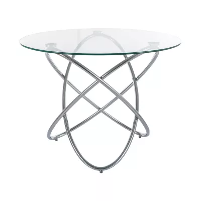 Designový skleněný stůl ORLAN - chrom