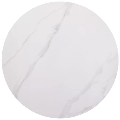 Kulatý jídelní stůl 90 JUSEF - bílý / černý