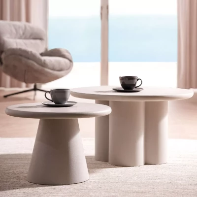 Konferenční stolek CALUM - světle šedý