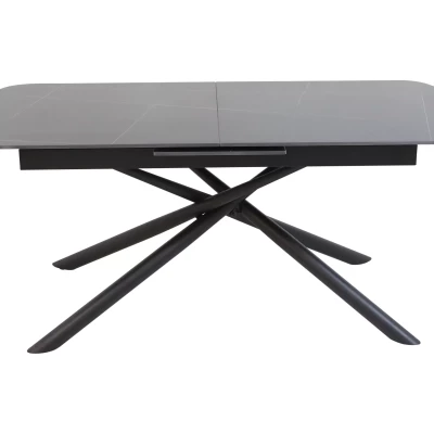 Rozkládací jídelní stůl 160(200)x90 NAZMUL - černý