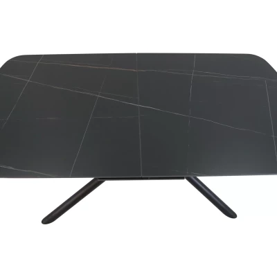 Rozkládací jídelní stůl 180(220)x90 NAZMUL - černý