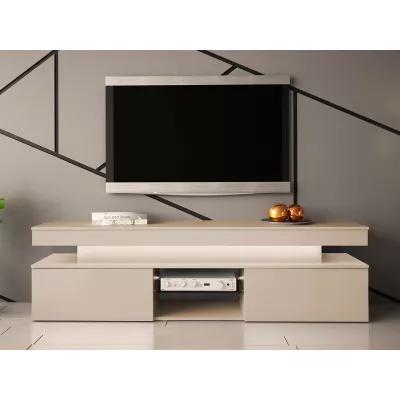 TV stolek HYDA - pískový béžový + LED osvětlení ZDARMA